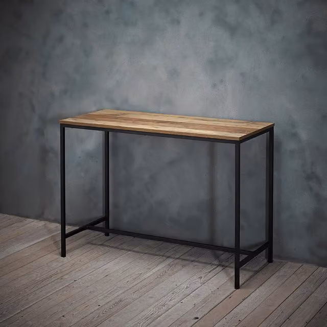 LPD Home Hoxton Writing Desk in Brown and Black