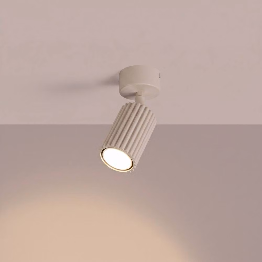Sollux Lighting minimalist cylinder ceiling lamp in taupe, W/D/H: 18 x 7 x 7 cm – 2