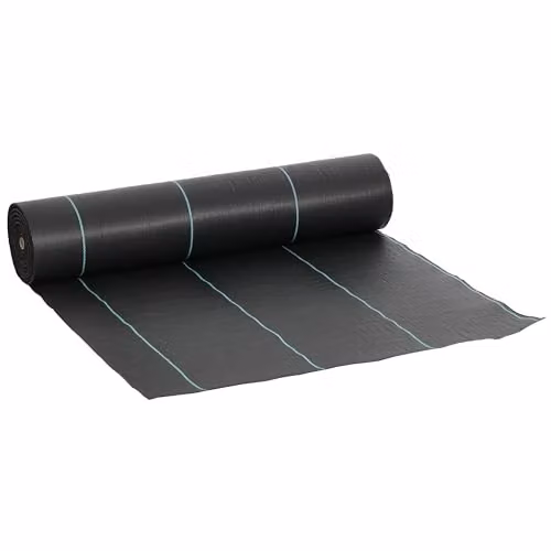 Outsunny Heavy Duty Weed Control Membrane Ground Cover, Black, W: 200 cm, L: 90 cm