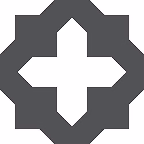 FloorPops FP3308 Nordic Self-Adhesive Geometric Tile-Look Floor Tiles, Black and White