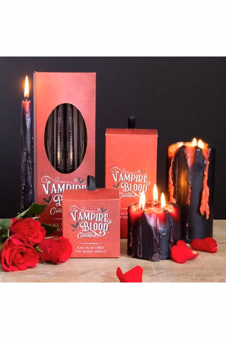 KDMD Large Vampire Blood Pillar Candle in Black – 3