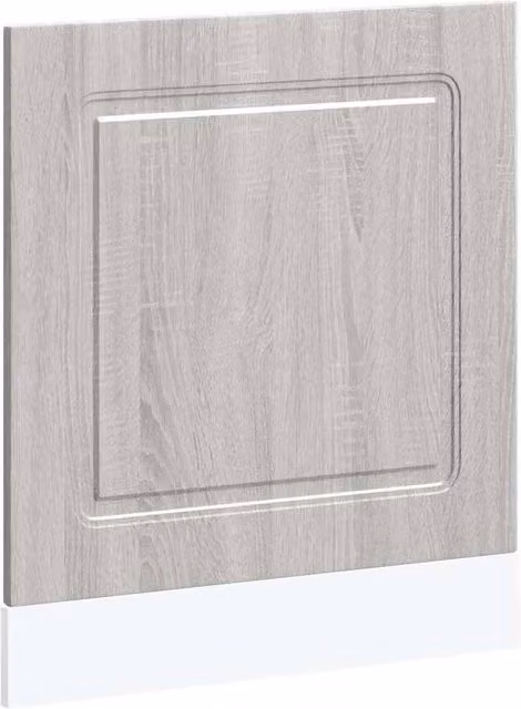 Berkfield Home Kalmar Dishwasher Panel in Grey Sonoma, Engineered Wood, W: 60 cm, D: 1.5 cm, H: 67 cm – 1