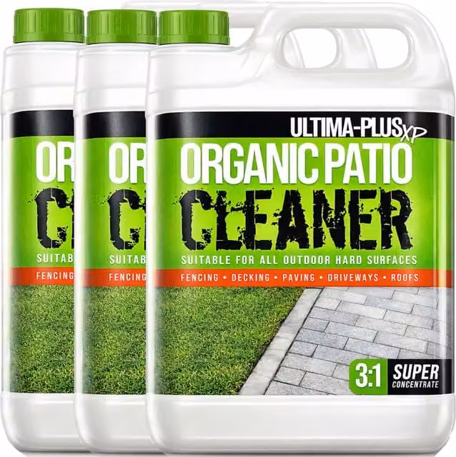 Ultima-Plus XP Organic Patio Cleaner Fluid for Patios, Driveways and Block Paving, 15 l