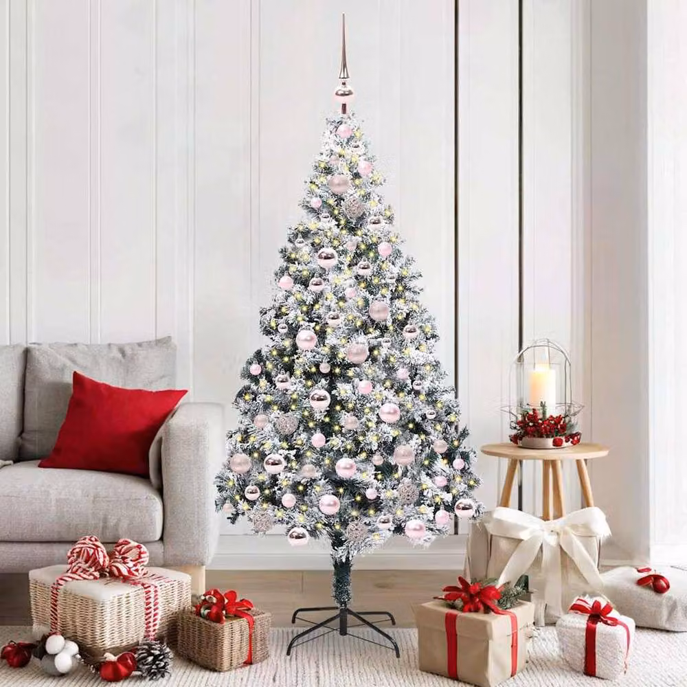 Berkfield Home Green Artificial Christmas Tree with 300 LEDs and Stand, Height: 180 cm – 2