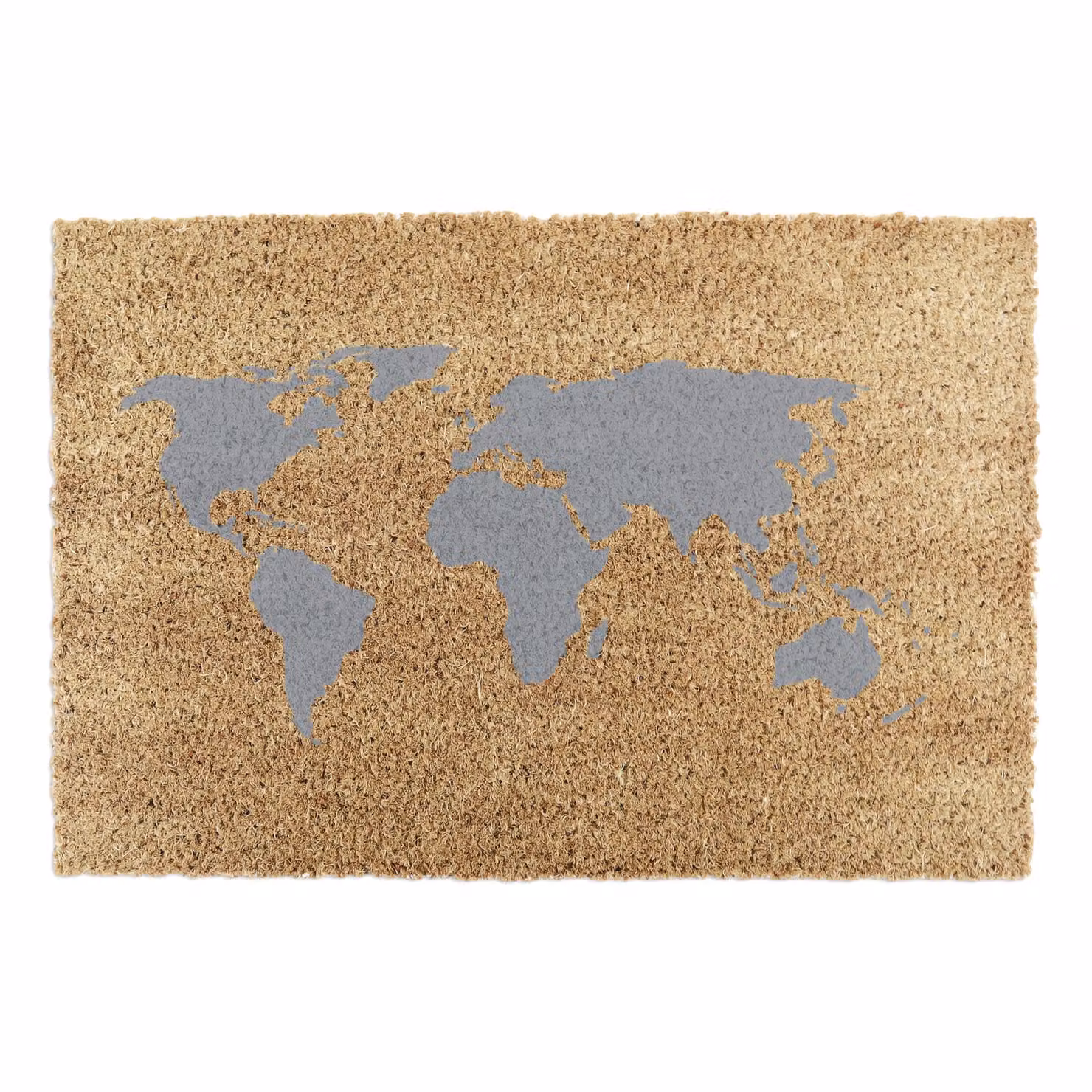 Artsy Mats World Map Grey Coir Doormat, W/D: 60 x 40 cm – 4