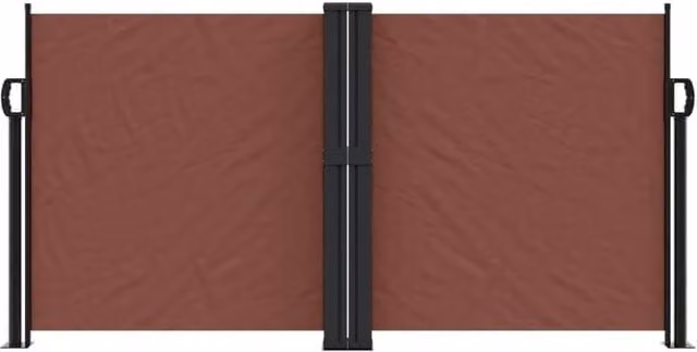 Berkfield Home Retractable Single Side Awning in Brown, W: 120 cm, D: 1200 cm – 1