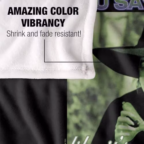 LOGOVISION The Wizard Of Oz Wicked Witch Silky Touch Super Soft Fleece Throw Blanket, Multicolour, W/D/H: 91 x 147 cm – 3