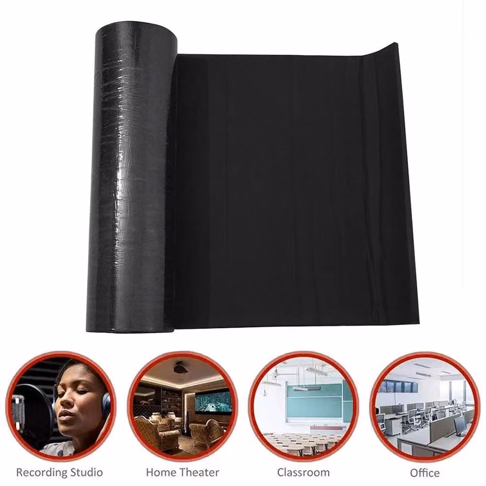 NESTLUNE Black Acoustic Foam Wall Panels for Studio Rooms, 10mm Thickness – 4