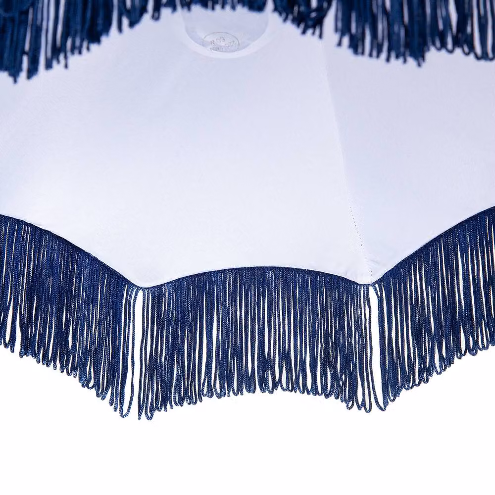 Happy Homewares Classic Victorian Style Empire Pendant Shade in Midnight Blue Fabric – 4