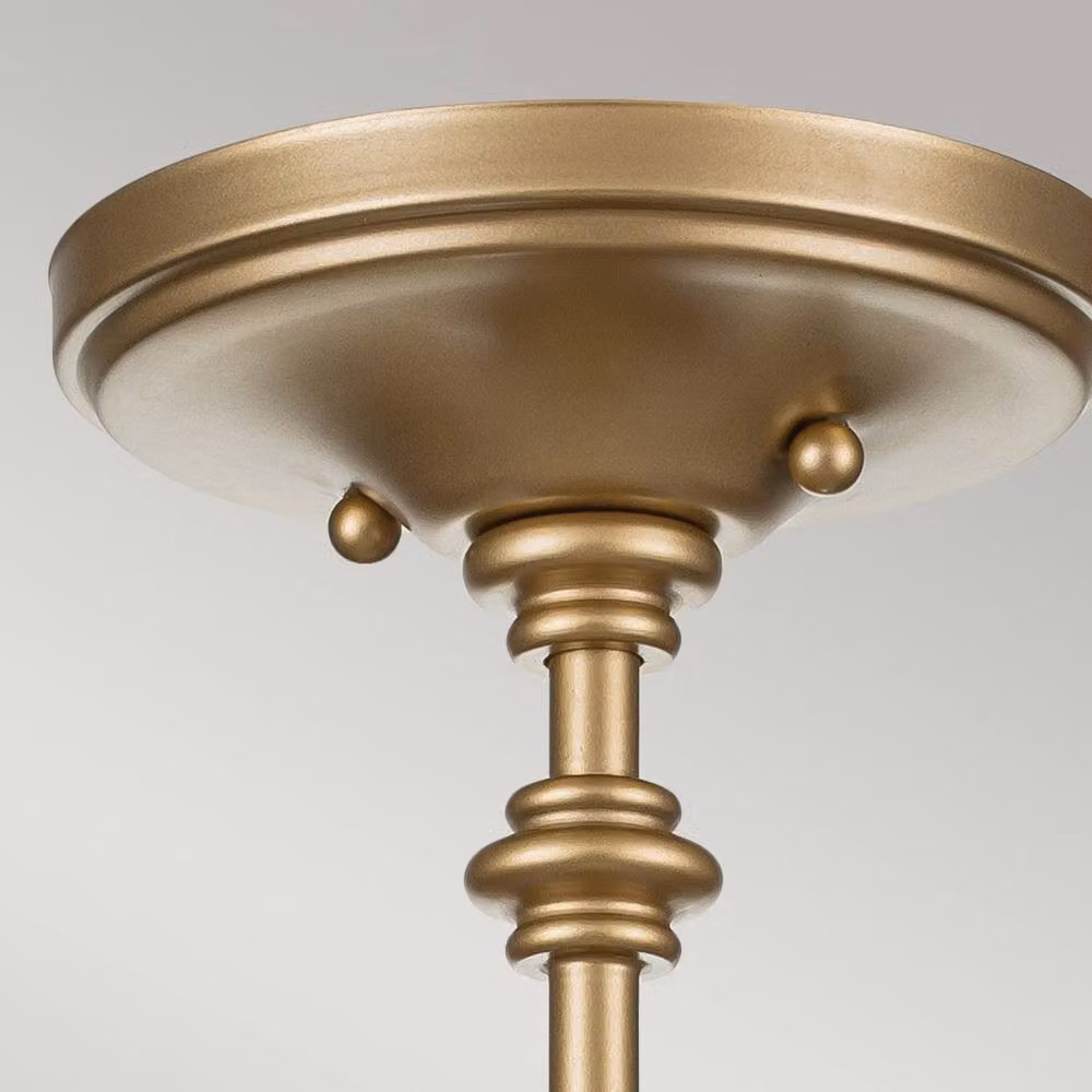 Netlighting Pickering Lane 3 Light Lanterns Pendant in Gold Brass and Transparent Glass – 2