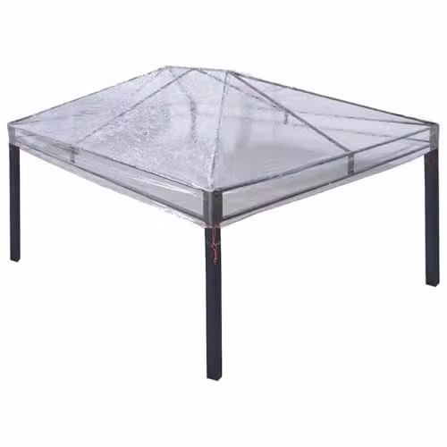 vidaXL Transparent PVC Gazebo Cover Replacement W: 400 cm, D: 300 cm, H: 32 cm – 1