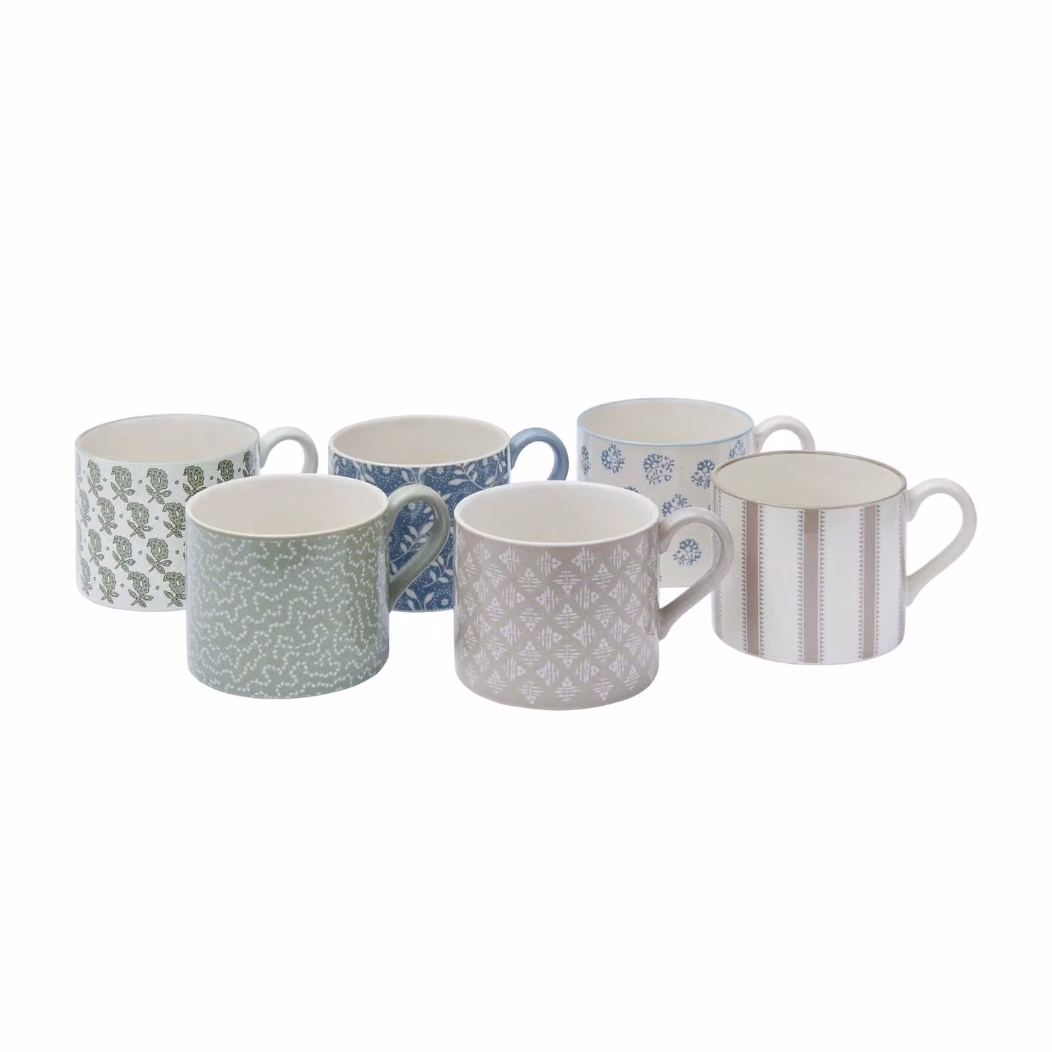 Murmur Mara Geometric Stoneware Mug in Beige