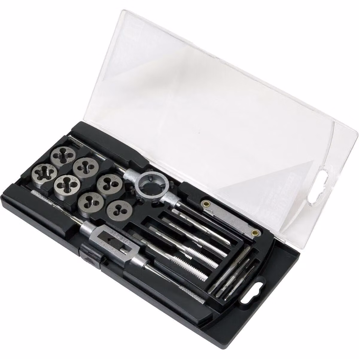 Loops 17pc Metric Tap and Die Set in Silver and Multicolour Carbon Steel – 2