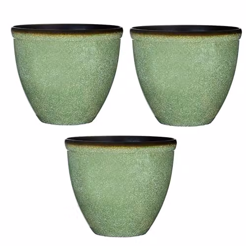 Garden Gear Green Bell Glazed Planter Pot – 1