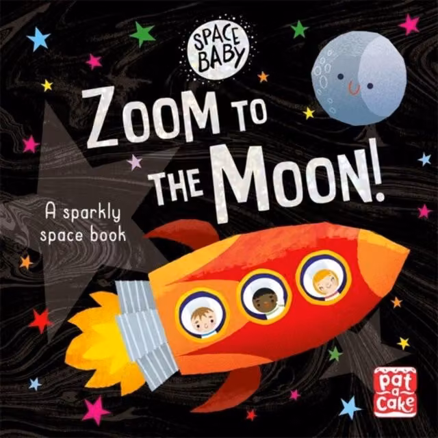 Pat-a-Cake Space Baby: Zoom to the Moon Multicolour Paper Book
