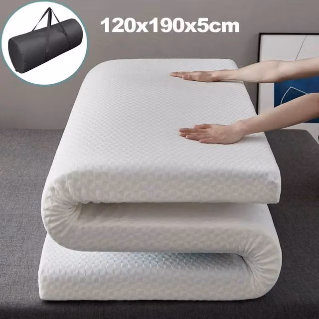 PAWNORA White Campervan Mattress Topper, W/D/H: 120 x 190 x 5 cm – 1
