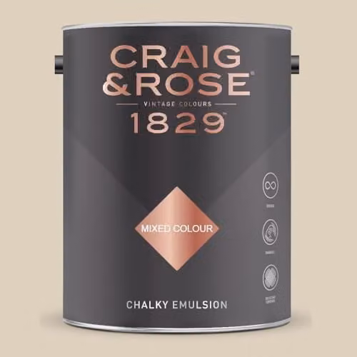 Craig & Rose 1829 Chalky Emulsion Paint Stop in Mallord, Matt, 5 l