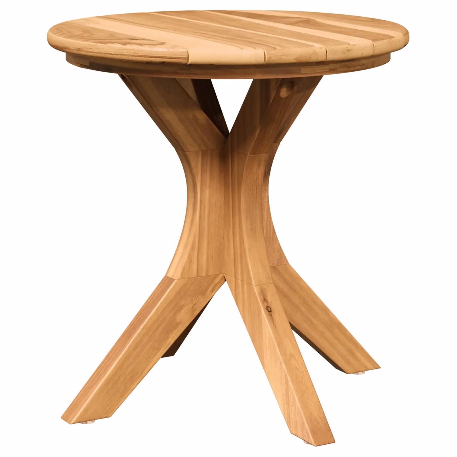 Berkfield Home Garden Side Table in Brown Oiled Solid Teak Wood, W/D/H: 40 x 40 x 41 cm – 2