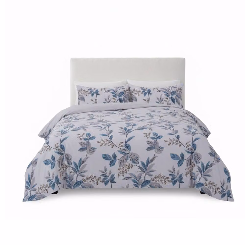 Snug City Botanical Complete Microfibre Bedding Set with Duvet Cover, Pillowcase and Fitted Sheet, Multicolour Floral Design, Double Size (140 x 200 cm) – 2