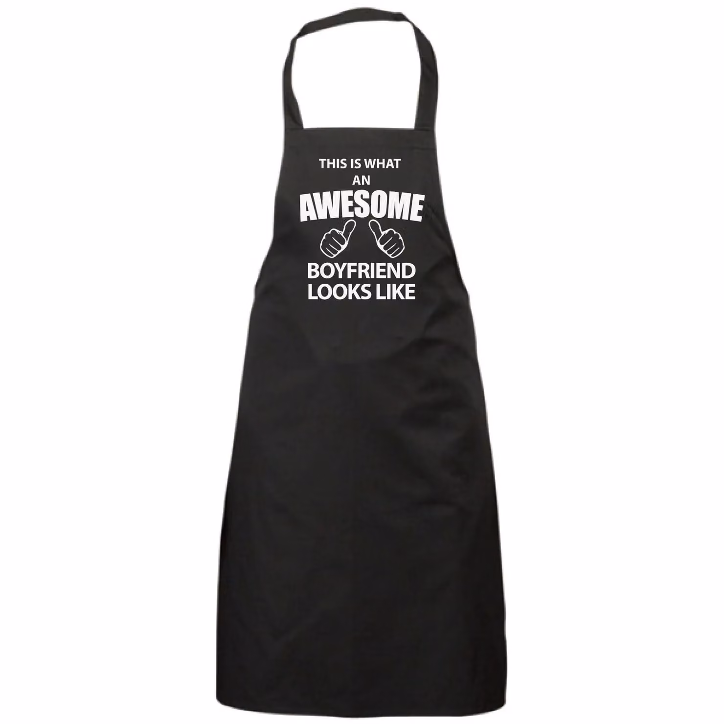 60 Second Makeover Men's This Is What An Awesome Boyfriend Looks Like Black Apron – 2