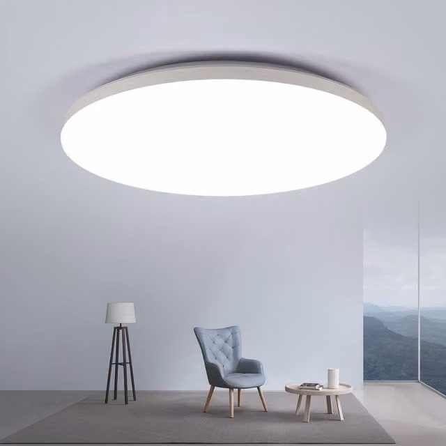 Goeco LED Round Ceiling Light, White, Diameter: 30 cm, 24 W, 6500 K – 1