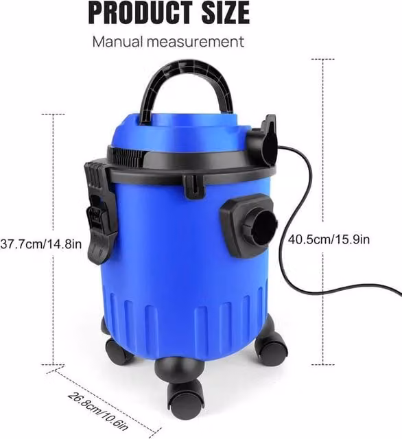 PAWNORA 4500W Industrial Wet and Dry Vacuum Cleaner with 15L Bagless Blower in Blue – 1