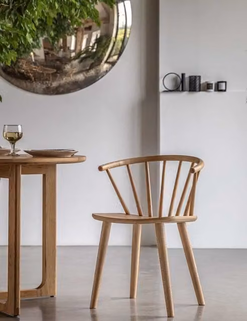 Gallery Direct Set of 2 Craft Dining Chairs in Natural Ash Wood