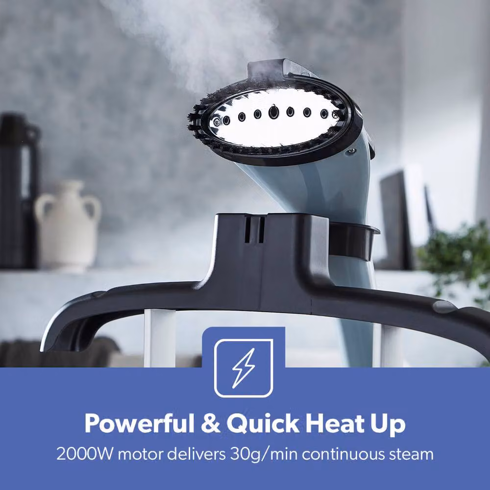 Geepas 2000W Upright Garment Steamer with 11 Steam Modes and 1.3L Water Tank in White – 3