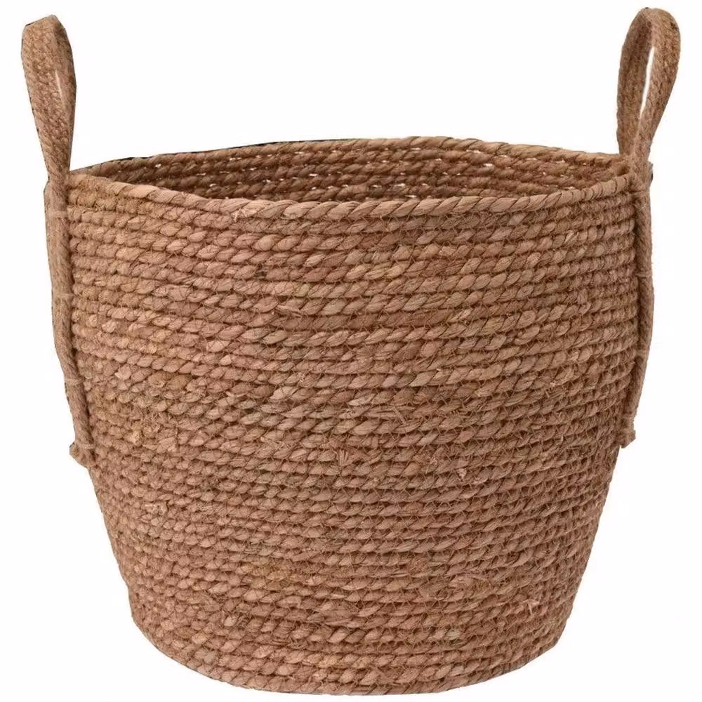 Pawnora Brown Seagrass Open Weave Storage Basket – 3