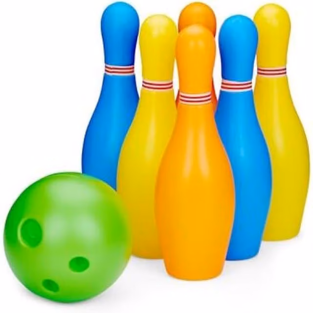 UMKYTOYS 8 Piece Multicolour Plastic Bowling Set
