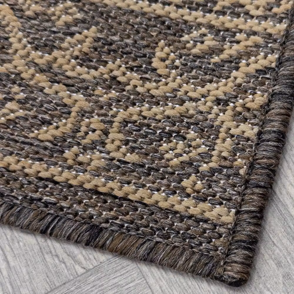 runrug Bloom Floral Hallway Carpet Runner Rug in Brown, W: 66 cm, L: 420 cm – 4