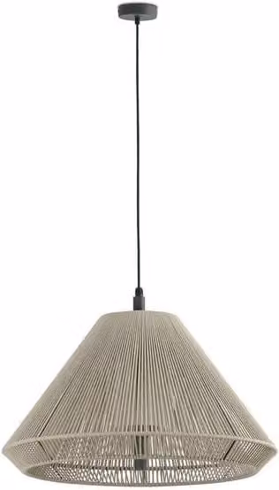 Netlighting Saigon Out C70 Grey Beige Cone Cap Pendant Lamp in Stone and Aluminium with IP65 Rating