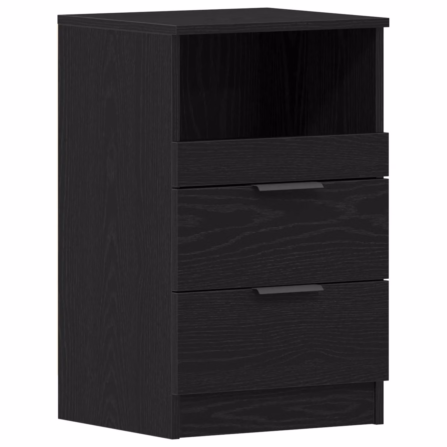 Berkfield Home Black Oak Nightstand in MDF, W/D/H: 40 x 35 x 65 cm – 2
