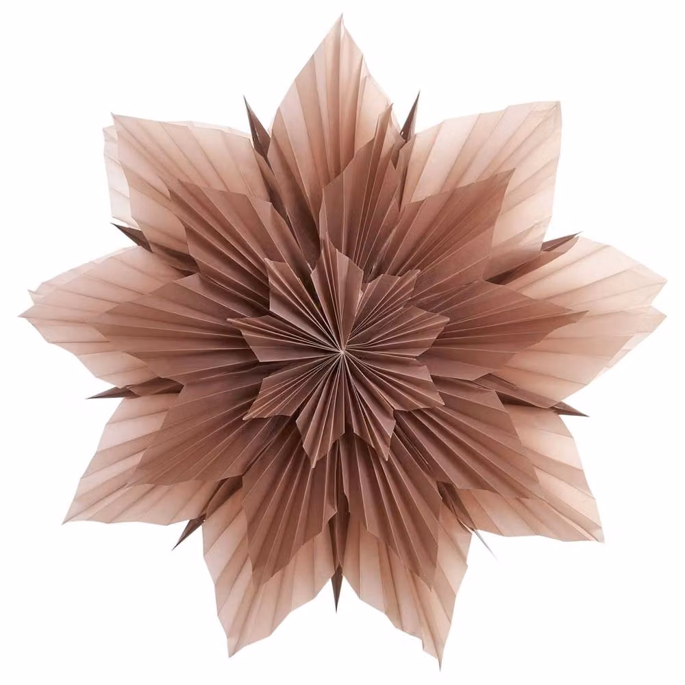 Wyld and Coco Pink Star Paper Shade Hanging Lamp – 2