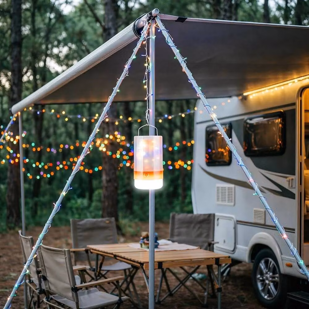 Kelvenix White USB Rechargeable LED Camping Lantern with IP65 Waterproof Rating and Magnetic Base – 5