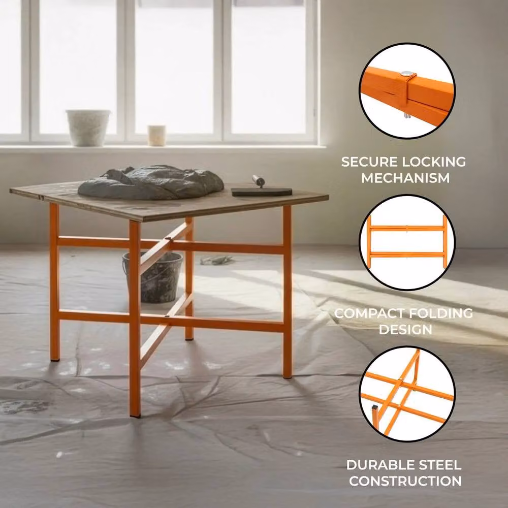 Monstershop Orange Steel Mortar Board Stands, Pack of 5, Height: 50 cm – 1