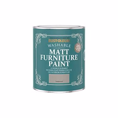 Rust-Oleum Matt Grey Water-Based Furniture and Skirting Board Paint, 0.75 l – 2