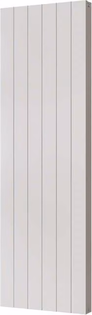 Thetford White Vertical Double Panel Smooth Aluminium Radiator, W: 56.0 cm, H: 180.0 cm
