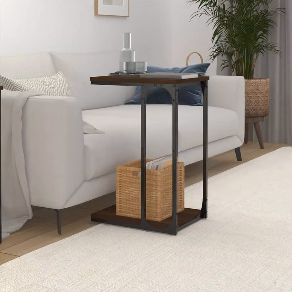 Berkfield Home Brown Oak Side Table, W/D/H: 40 x 30 x 60 cm – 3