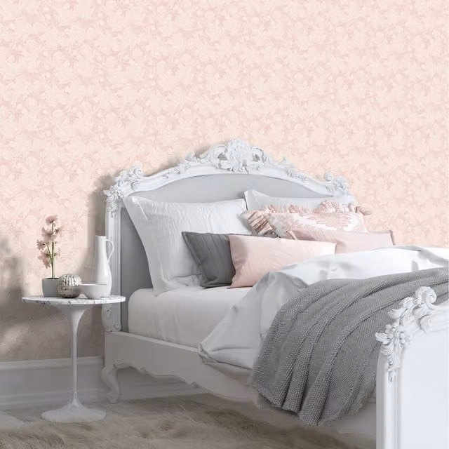 Hoopla Walls Paisley Abstract Wallpaper in Pink