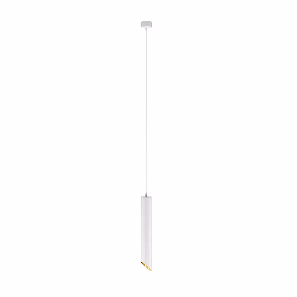 Maytoni Lipari Slim Pendant Ceiling Light in White and Gold, 40cm, GU10 – 2