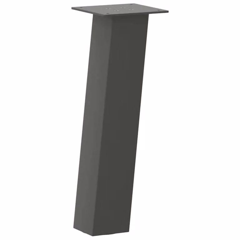 Berkfield Home Coffee Table Legs, 4 Pieces, Anthracite Black Steel, Height: 30 cm