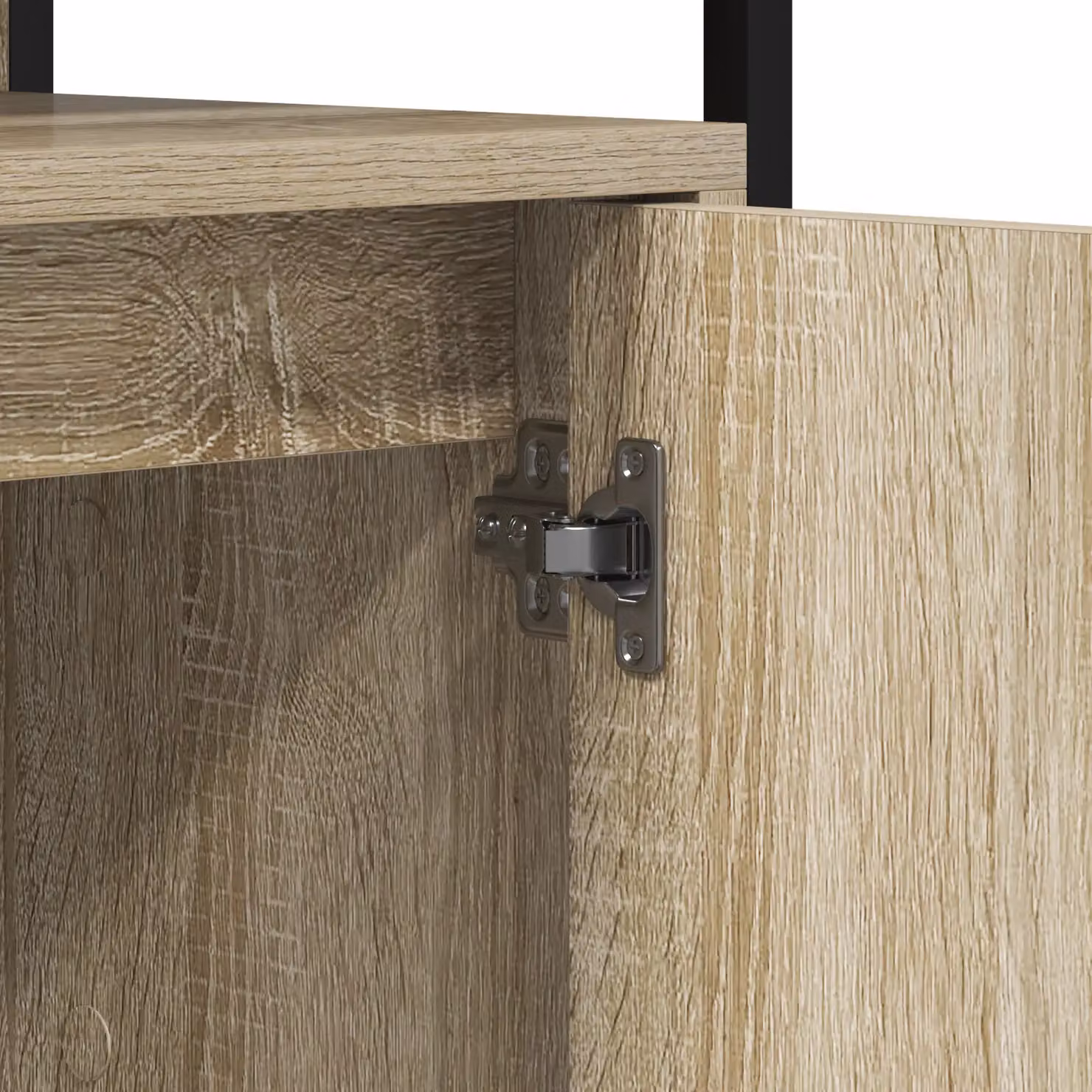 Berkfield Home Sonoma Oak Bathroom Sink Cabinet in Brown, W/D/H: 80 x 30 x 60 cm – 4