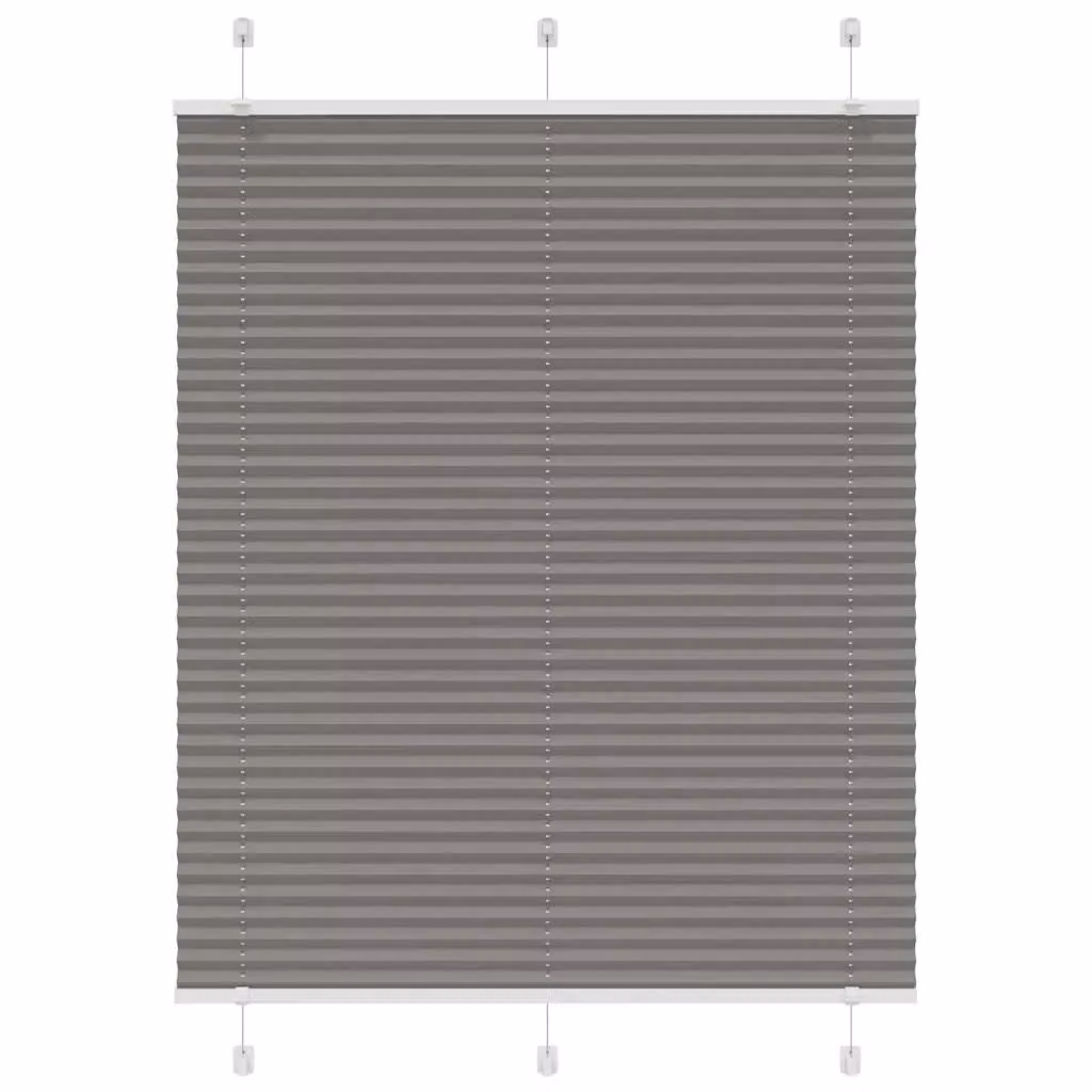 Berkfield Home Single Pleat Blind in Anthracite and Black, Polyester, W: 105 cm, H: 100 cm – 2