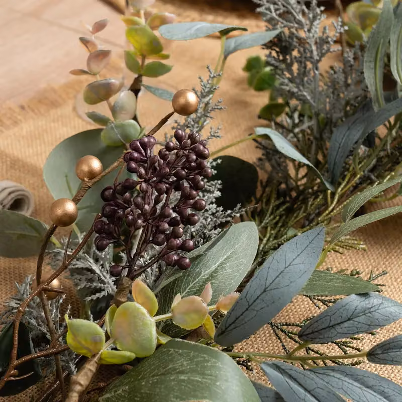 Scottish Everlastings Ltd Rustic Green Eucalyptus Foliage Garland, 180 cm – 2