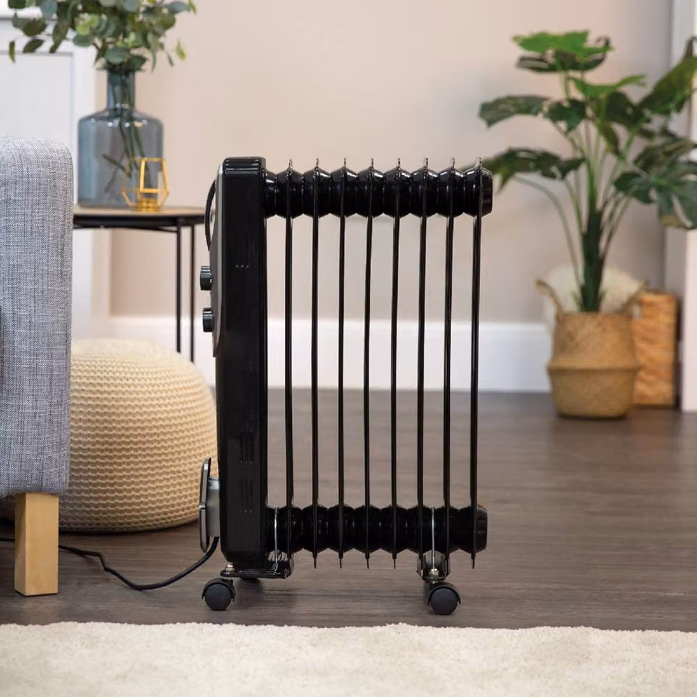 Russell Hobbs 2000W 9 Fin Oil Filled Radiator Black RHOFR5002 – 7