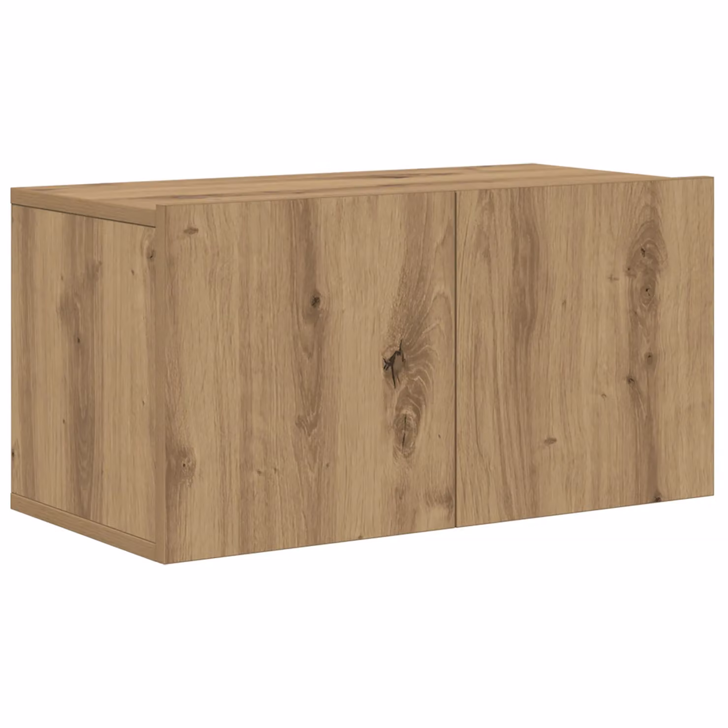 Berkfield Home Artisan Oak Modern Wall Mounted TV Cabinet in Brown – 2