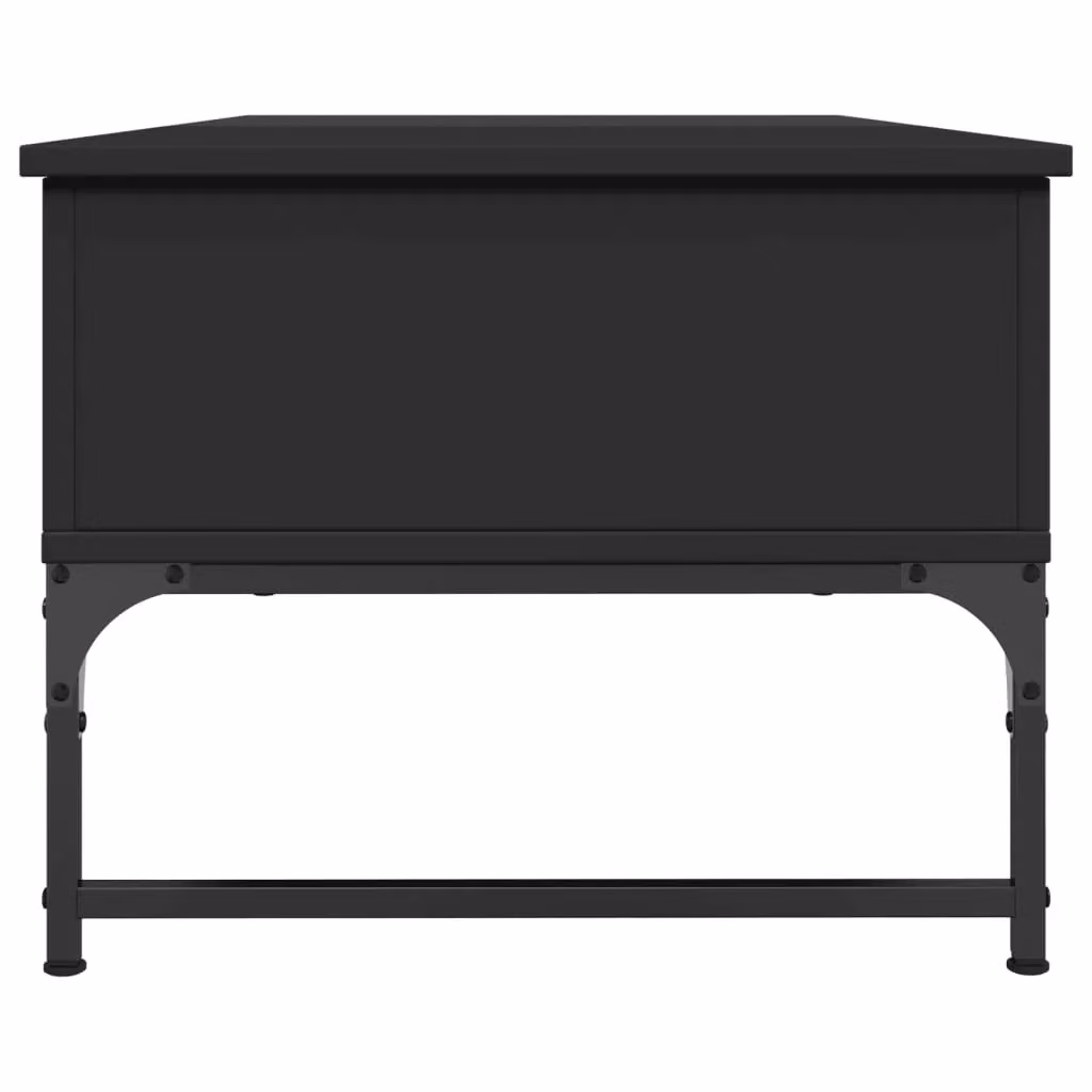 Berkfield Home Black Rectangular Coffee Table with Lift Mechanism, W/D/H: 100 x 50 x 40 cm – 3
