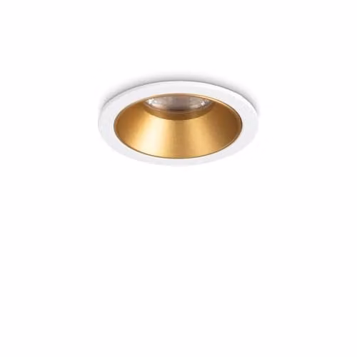 Netlighting Game LED Recessed Downlight, White and Gold, 3000K, Diameter: 5.8 cm – 1