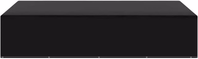 Berkfield Home Water-Repellent Garden Furniture Cover with 12 Eyelets, Black, W/D/H: 325 x 205 x 70 cm